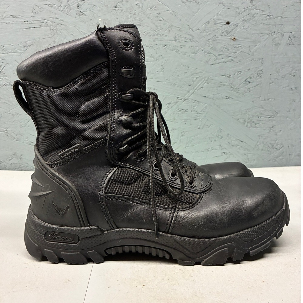 Thorogood Deuce Leather Work Boots Lace Up Men's 8.5 Black Since 1892